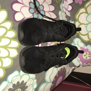 Women’s Black and White Custom Nike Roshes